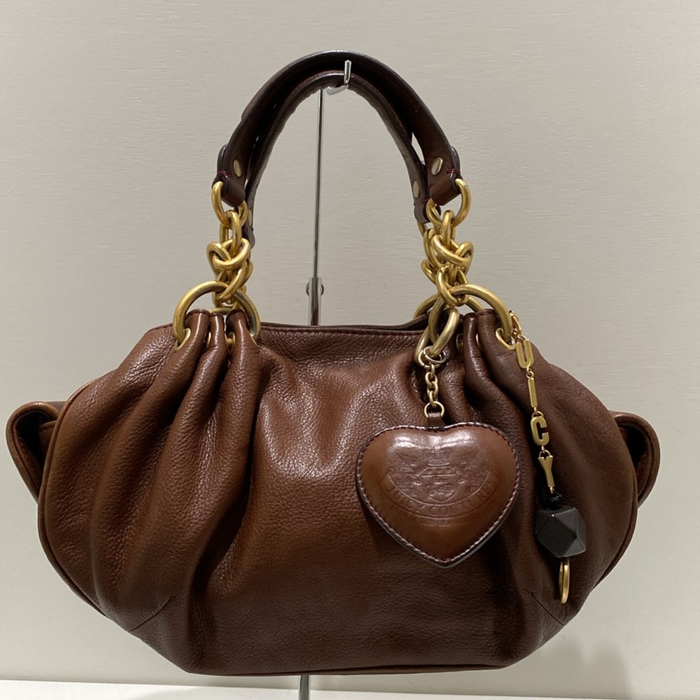 JUICY COUTURE Vintage Brown Soft Leather Purse